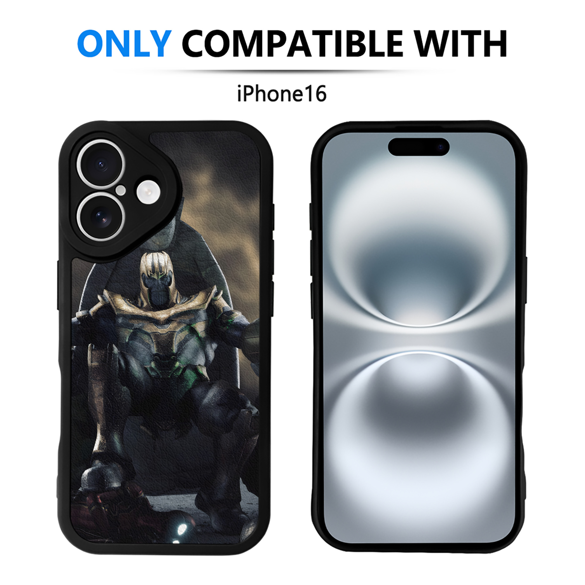 （画像用） アベンジャーズ The Avengers 【iPhone 16シリーズ対応】シリコンスマホケース（レザー調） 材質：シリコン